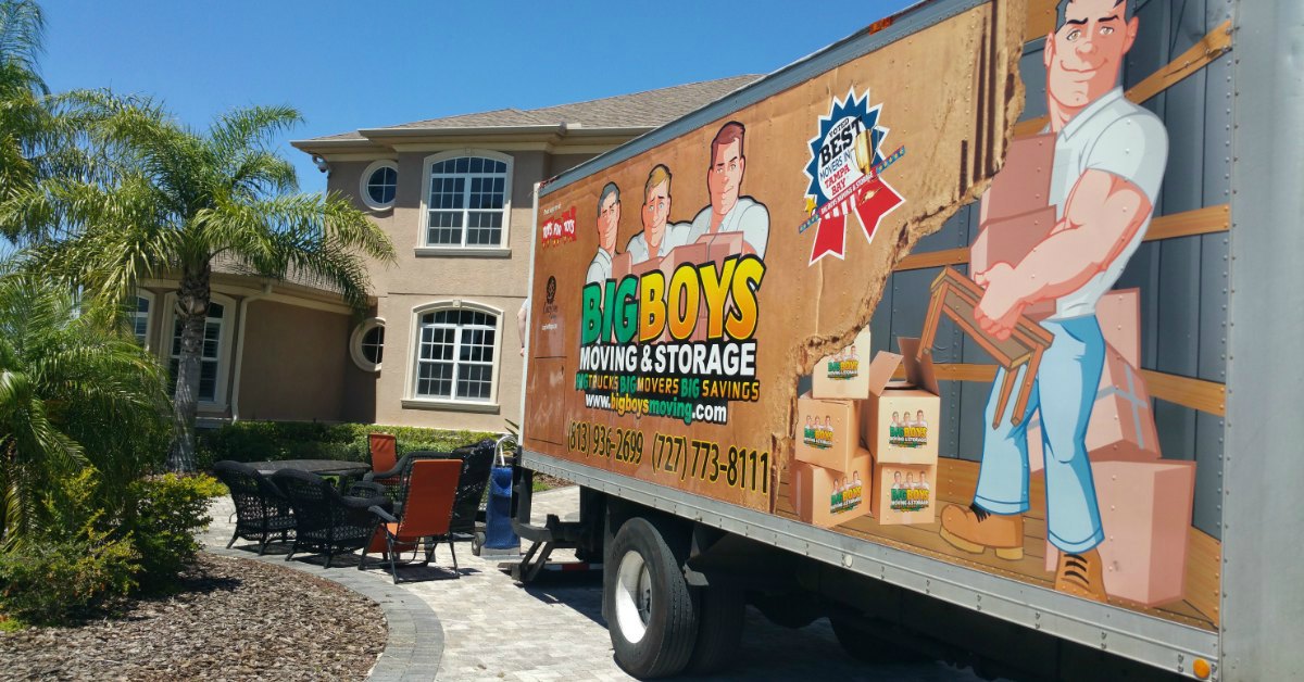 Moving Company Voted Best of Tampa - 10-yrs in a row Big Boys Moving