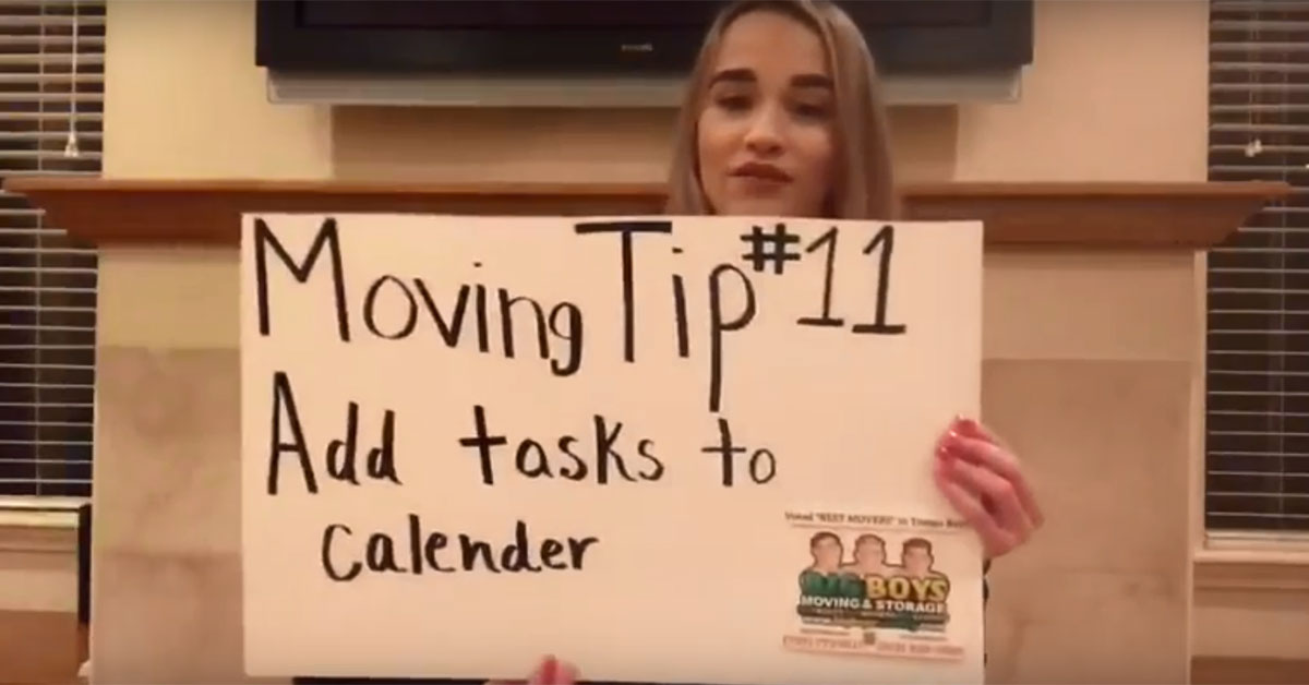 (Video) Moving Tip of the Day #11